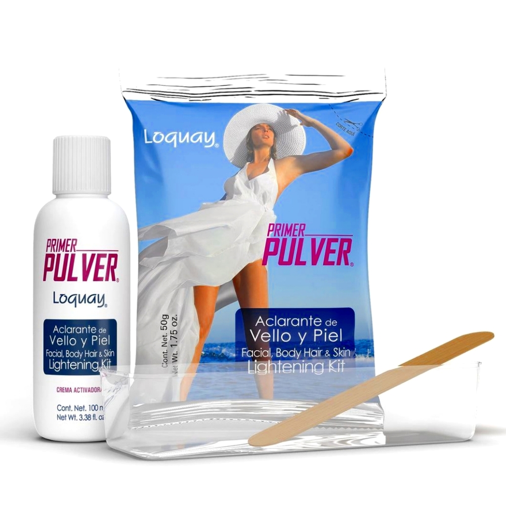 2 LOQUAY Primer Pulver skin lightening kit aclarante de vello - Picture 2 of 7